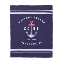 Nautical Fleece Blanket