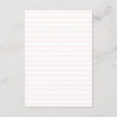 Nautical Floral Stripes Wedding Details Informatiekaartje (Achterkant)