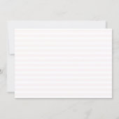 Nautical Floral Stripes Wedding Save The Date (Achterkant)