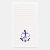 Nautical Floral Stripes Wedding Servet (Voorkant)