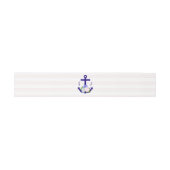 Nautical Floral Stripes Wedding Uitnodigingen Wikkel (Vlak)