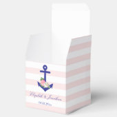 Nautical Floral Summer Wedding Bedankdoosjes (Geopend)