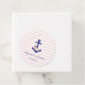 Nautical Floral Summer Wedding Bedankjes Labels (In situ)