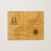 Nautical Florida Keys Map Legpuzzel (Horizontaal)