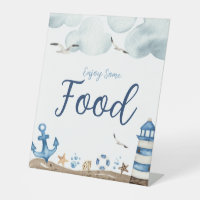 Nautical Food Baby shower Sign