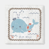Nautical Friends - Whale Magneet (Voorkant)