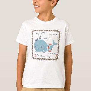Nautical Friends - Whale T-shirt