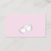 Nautical Girl Baby shower Boeken voor Baby Informatiekaartje (Achterkant)