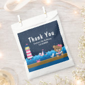 Nautical Girl Beer Pink Birthday Party Dank je Bedankzakje (Geknipt)