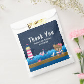 Nautical Girl Beer Pink Birthday Party Dank je Bedankzakje (Gezegeld)