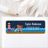 Nautical Girl Beer Red en Navy Etiket (Insitu)