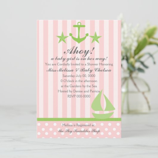 Nautical Girl Kaart (Staand voorkant)