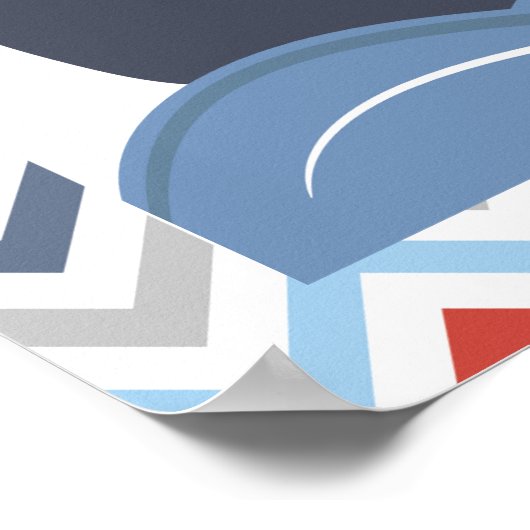 Nautical God is Mighty Psalm 93 Large Poster (Hoek)