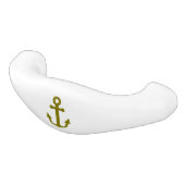 Nautical Gold Anchor Keramische Ladegreep (Gekanteld)