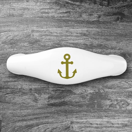 Nautical Gold Anchor Keramische Ladegreep