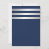 Nautical Gold Anchor Navy Blue Vrijgezellenfeest Kaart (Achterkant)