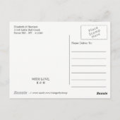 Nautical Gold Anchor, Navy & Gold Hartelijk dank Briefkaart (Achterkant)