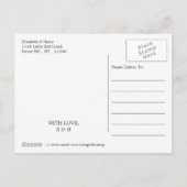 Nautical Gold Anchor, Navy & Gold Save The Date Aankondigingskaart (Achterkant)