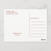 Nautical Gold Anchor, Red Brick & Gold Hartelijk d Briefkaart (Achterkant)