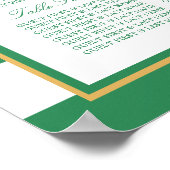  Nautical Gold Anchor Wedding Seating Chart Poster (Hoek)