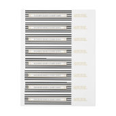 Nautical Gold Anchor, zwart & goudweddenschap (Vel)