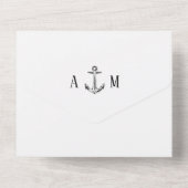 Nautical Gold Beach All in one Invision Uitnodiging (Achterkant)