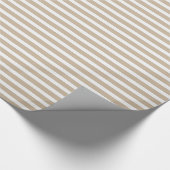 Nautical Gold Stripes Cadeaupapier (Hoek)