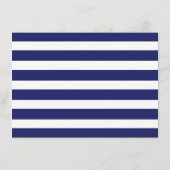 Nautical Gold Wheel, Navy & Gold Wedding Detail Informatiekaartje (Achterkant)