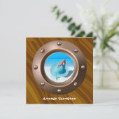 Nautical Graduation Party Kaart (Staand voorkant)