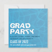 Nautical Graduation Party Kaart (Achterkant)