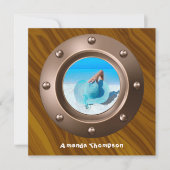 Nautical Graduation Party Kaart (Voorkant)