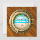Nautical Graduation Party Kaart (Voorkant)