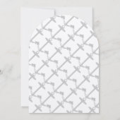 Nautical Grey Anchor Baby shower Kaart (Achterkant)