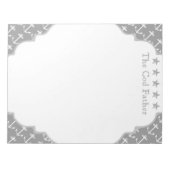 Nautical Grey Anchor Notitieblok (Voorkant)