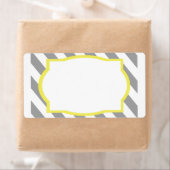 Nautical Grey Stripes Border Label (Insitu)