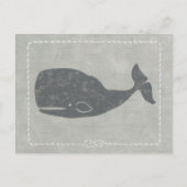 Nautical Grey Whale Briefkaart (Voorkant)