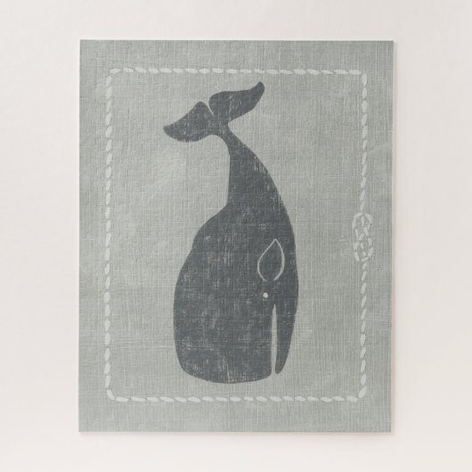 Nautical Grey Whale Legpuzzel (Verticaal)