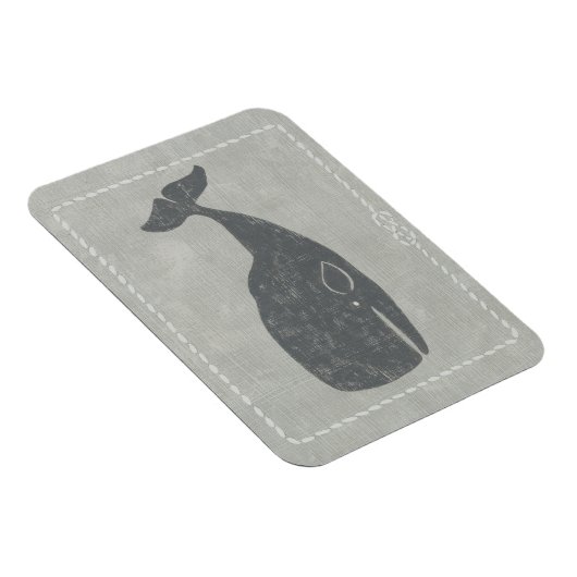 Nautical Grey Whale Magneet (Rechterzijde)