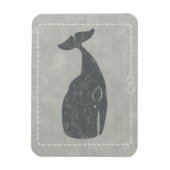 Nautical Grey Whale Magneet (Verticaal)