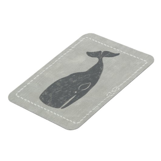Nautical Grey Whale Magneet (Linkerzijde)