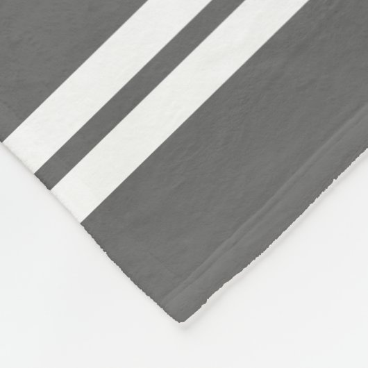 Nautical Grey White Boat Name Boating Illustration Fleece Deken (Hoek)