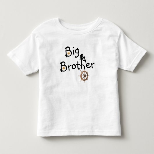 Nautical Grote Broer zonderZeester Kinder Shirts (Voorkant)