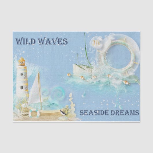 Nautical Harbour Design Serie 10 Tissuepapier (Voorkant)