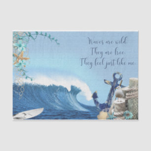 Nautical Harbour Design Serie 11 Tissuepapier