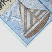 Nautical Harbour Design Serie 14 Tissuepapier (Detail)