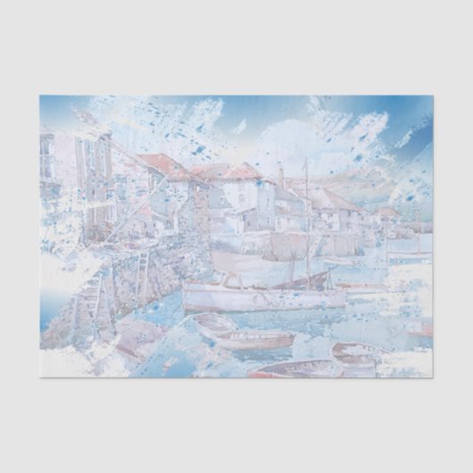 Nautical Harbour Design Serie 3 Tissuepapier (Voorkant)