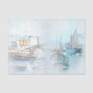 Nautical Harbour Design Serie 4 Tissuepapier