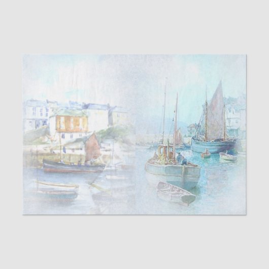 Nautical Harbour Design Serie 4 Tissuepapier (Voorkant)
