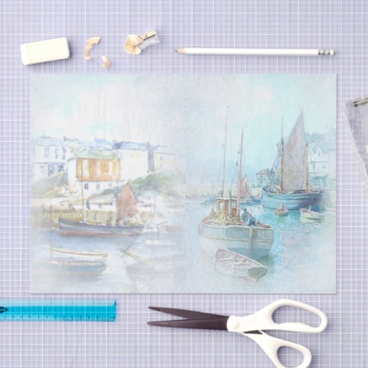 Nautical Harbour Design Series 4 Tissuepapier (Craft)