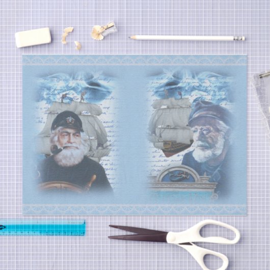 Nautical Harbour Design Series 8 Tissuepapier (Craft)